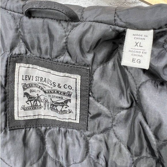 Levi's Men's XL Denim Utility Jacket Longline Full Zip. Fits small. - Picture 4 of 5